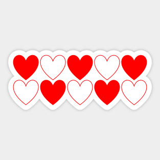 10 Hearts Sticker